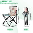 thumbnail image 3 of WOBOGO A Cute Marshmallow Man Camping Chair Convenient Four Corner Backrest Folding Stool Can Hold Up to 220lbs, 3 of 8