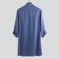 thumbnail image 6 of INCERUN Men's Long Sleeve Kurta Shirt Traditional Kaftan Indian Shirts Tunic Long Tops, 6 of 7