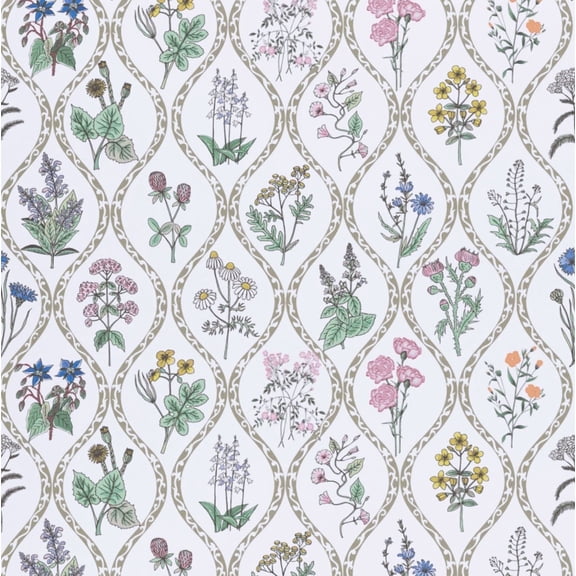 Abyssaly Flower Peel and Stick Wallpaper 17.5-in x 118-in Colorful Floral Self Adhesive Removable Wallpaper Peel and Stick for Home Bedroom Cabinets Thicken