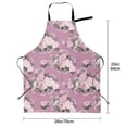 thumbnail image 6 of Goofa Rose Flowers Printed Waterproof Apron 33" Chef Aprons for Men Heavy Duty Chemical Work Apron Adjustable Bib Apron, 6 of 9