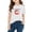 White, variant on DeHolifer Boys Girls T-Shirts Cotton Funny Alphabet Letter School Education Crewneck Short Sleeve Tee Tops