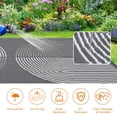 thumbnail image 4 of Kicctian Waterproof Outdoor Rug, 9x12 ft Reversible Plastic Straw Rug for Patio Lightweight Portable Camping Mat for Outside RV Beach Picnic Backyard, Grey & White, 4 of 7