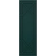 thumbnail image 5 of Ekena Millwork 12"W x 61"H True Fit PVC Bungalow Fixed Mount Shutters, Thermal Green (Per Pair - Hardware Not Included), 5 of 7