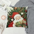 thumbnail image 2 of SHERONV   Christmas Pillow Covers   for Christmas Decorations Christmas Throw Pillow Case Decor for Farmhouse Home Sofa Couch Bed Outdoor Winter Holiday Christmas Tree Snowman 24x24in, 2 of 5