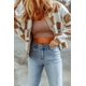 thumbnail image 4 of Chaqueta de lana con solapa a cuadros para mujer, abrigo de manga larga, Top suelto para otoño e invierno, 2023, 4 of 5