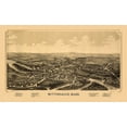 thumbnail image 2 of Burleigh 18x13 Gold Ornate Wood Framed with Double Matting Museum Art Print Titled - Mittineague Massachusetts - Burleigh 1889, 2 of 4