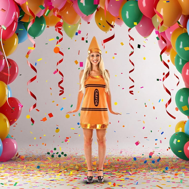 orange fancy dress Orion Costumes Women's Orange Crayon Fancy Dress Costume Small