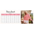thumbnail image 7 of PUWEI Women's Casual Fuzzy Wool Blend Striped Henley Sweater Long Sleeve Half-Button Oversized Knit Pullover Soft Brushed Loungewear, 7 of 7