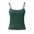 thumbnail image 5 of SHITINN Women's Slim Fit Camisole Tank Top Casual Summer Sleeveless Stretch Basic for Daily Wear Vacation Outfits 2 A Tee Camisole Mens Running 3x plus Top Polyester Top Women Sleep Athletic Tops Set, 5 of 5