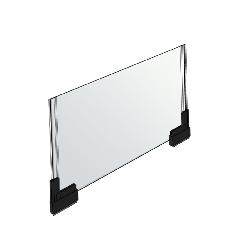 Azar Displays 109904 TwoSided Large Acrylic Sign Holder With Boots 11"W X 8.5"H, 2