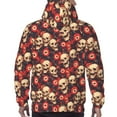 thumbnail image 7 of Salouo record Skull rock Pattern Men's Fall Hoodie Sweatshirt,Sport Hoodie with Pockets for Men Pullover Casual Hooded Sweatshirt-Small, 7 of 7