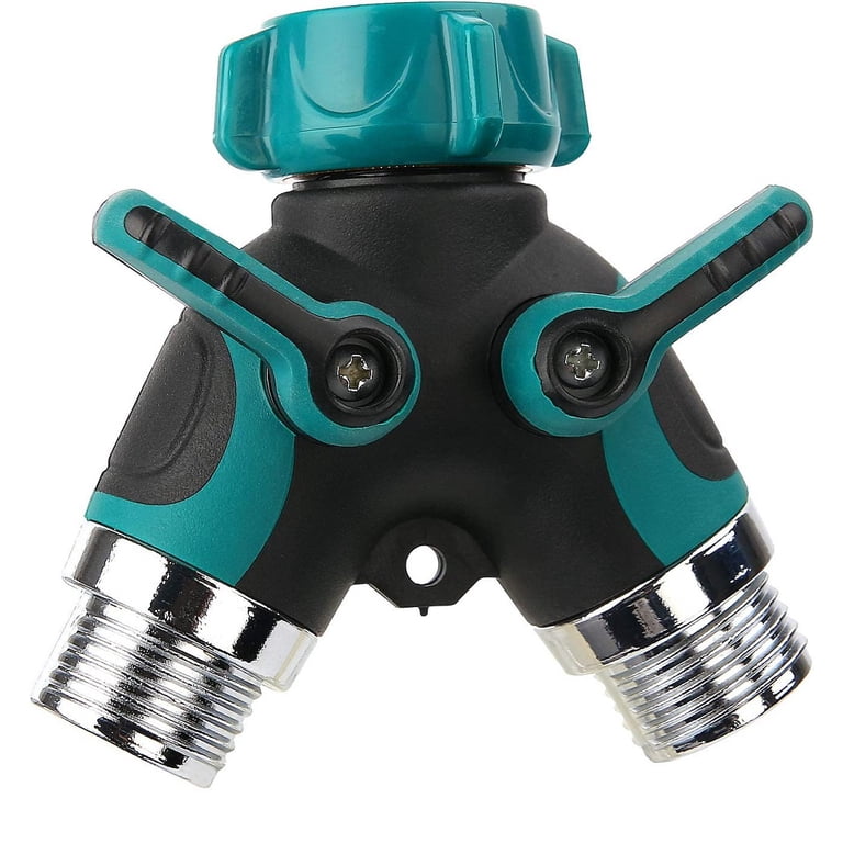 Aedavey 2-Way Heavy-Duty Hose Splitter with Shut-Off Valve photo 1