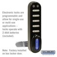 thumbnail image 1 of Salsbury 77790BLK Electronic Lock - Factory Installed on Box Style Metal Locker Door, Black, 1 of 1