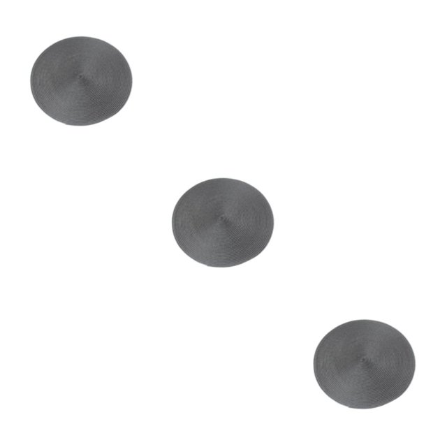 Maytalsory Napperons Robustes et Durables pour Usage Quotidien Grand Application Napperons Gris Foncé 3Ensemble