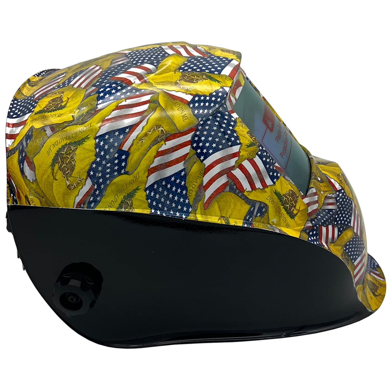 Don't Tread On Me USA Flag Pattern Hydro Dipped Auto Darkening Welding Helmets