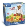 Learning Resources Pretend & Play Sliceable Fruits & Veggies - 23 Pieces, Boys and Girls Ages 3+, Food Play Set, Pretend Food For Toddlers