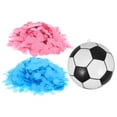 thumbnail image 1 of KAKOWELY juego de balón de fútbol para revelar el género del bebé con confeti de colores. Juego de fiesta para revelar el género., 1 of 5