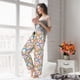thumbnail image 5 of Balery Rainbow Flowers Pantalones de pijama para mujer, pijamas ultraligeros, pantalones de estar por casa-Small, 5 of 6