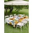 thumbnail image 4 of Outdoor Tablecloth with Umbrella Hole for Patio/Picnic/Party, Eucalyptus Leaves Waterproof Table Cloth Rectangle Table Cover Washable, Sunflowers Spring Watercolor Country Floral Bee (54"x 80"), 4 of 8