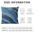 thumbnail image 5 of Autua Swirl Graphic Decorative Pillow Cover for Home Couch Living Room Bed Sofa - Durable Cotton Linen - Multipurpose Use - Invisible Zipper Closure - 1PC 24x24in, 5 of 5