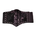 thumbnail image 1 of Milaget Ceinture Gothique pour Femmes Décorative à Lacets Attachée Cummerbunds en Cuir PU Large, 1 of 8