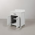 thumbnail image 5 of Water Creation Madison 30" Hardwood Single Bathroom Vanity in White/Chrome, 5 of 6