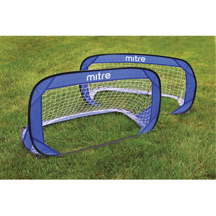 Fast Fold PopUp 2 Soccer Goal Set Blue
