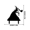 thumbnail image 2 of Halloween Metal Black Witch Decor Halloween Yard Lawn Stakes Garden Scare Witches Silhouette Statues Stakes for Home Yard Outdoor Decorations, 2 of 4