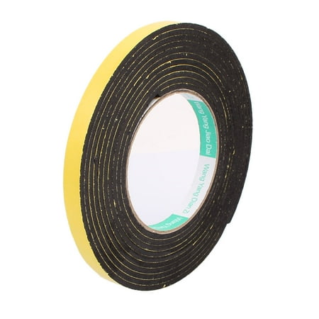 12mm Width Single Side Self Adhesive Shockproof Sponge Foam Tape 4 Meters Length