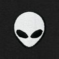 thumbnail image 2 of Dalix Lil Alien Heavy Cotton Short Sleeve Summer Tee Mens in Black S Small, 2 of 5
