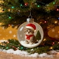 thumbnail image 6 of Kojanyu Transparent Christmas Animal Ornament – Mini Winter Scene In A Sparkling Sphere, 6 of 6