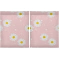 thumbnail image 2 of Daisy Kitchen Curtains 2 Panels UV Protected Tier Curtains, Half Window Curtains Kitchen Tiers for Guest Room Bathroom Sink Laundry Room Basement,24"x27", 2 of 7