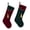 Red and Green, variant on Christmas Stockings 2pcs Red and Green Velvet Xmas Stocking with Tassel Tree Gifts Bags Hanging Socks for Holiday Party Decoration