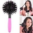 thumbnail image 3 of Bomb Comb 3D Curl Cepillo Pelo Redonda Rizador Al Calor para Peinar, 3 of 7