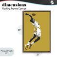 thumbnail image 4 of Stupell Industries Modern Iconic Basketball Dunk Brown Floating Frame Canvas Art, 21 x 31, by Ray Powers, 4 of 8