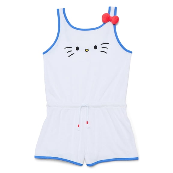 Wonder Nation Girls Hello Kitty Character Romper, Sizes S-L
