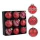 thumbnail image 3 of 9 Adornos Navideños de Bolas Brillantes, Irrompibles, de 8 cm, para Decoración Colgante Navideña, Ideales para Fiestas, Bodas y Reuniones Familiares. Rojo, 3 of 8
