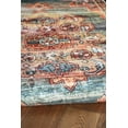 thumbnail image 5 of Linon Eisel Washable Area Rug Collection, Teal and Orange, 5' x 7', 5 of 6