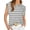 Gray, variant on Spencer Womens Cap Sleeve Tops Casual Crewneck Tank Tops Summer Basic Tee Shirts Loose Striped T-Shirts Fashion (S, Black)