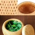 thumbnail image 6 of Set of 2 Bamboo Baskets with Lid for Storing Small Items Storage Box, 6 of 7