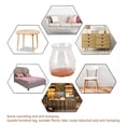 thumbnail image 3 of 16Pcs Chair Leg Protectors Transparent Round Scratch Resistance Silent Silicone Felt Furniture Pads Covers, 3 of 8