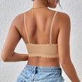 thumbnail image 6 of Byworldtasic Womens Seamless Wireless Bra Scalloped Edge No‑Show Bralette Adjustable Thin Straps Soft Everyday Bra, 6 of 8