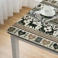 thumbnail image 4 of nygtbtfer Pink Reindeer Christmas Tablecloth Rectangle Tablecloth Winter Holiday Washable Table Cover for Dining Table,, 4 of 7