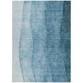 thumbnail image 5 of 3' X 5' Denim Blue And Navy Blue Ombre Washable Indoor Outdoor Area Rug, 5 of 5