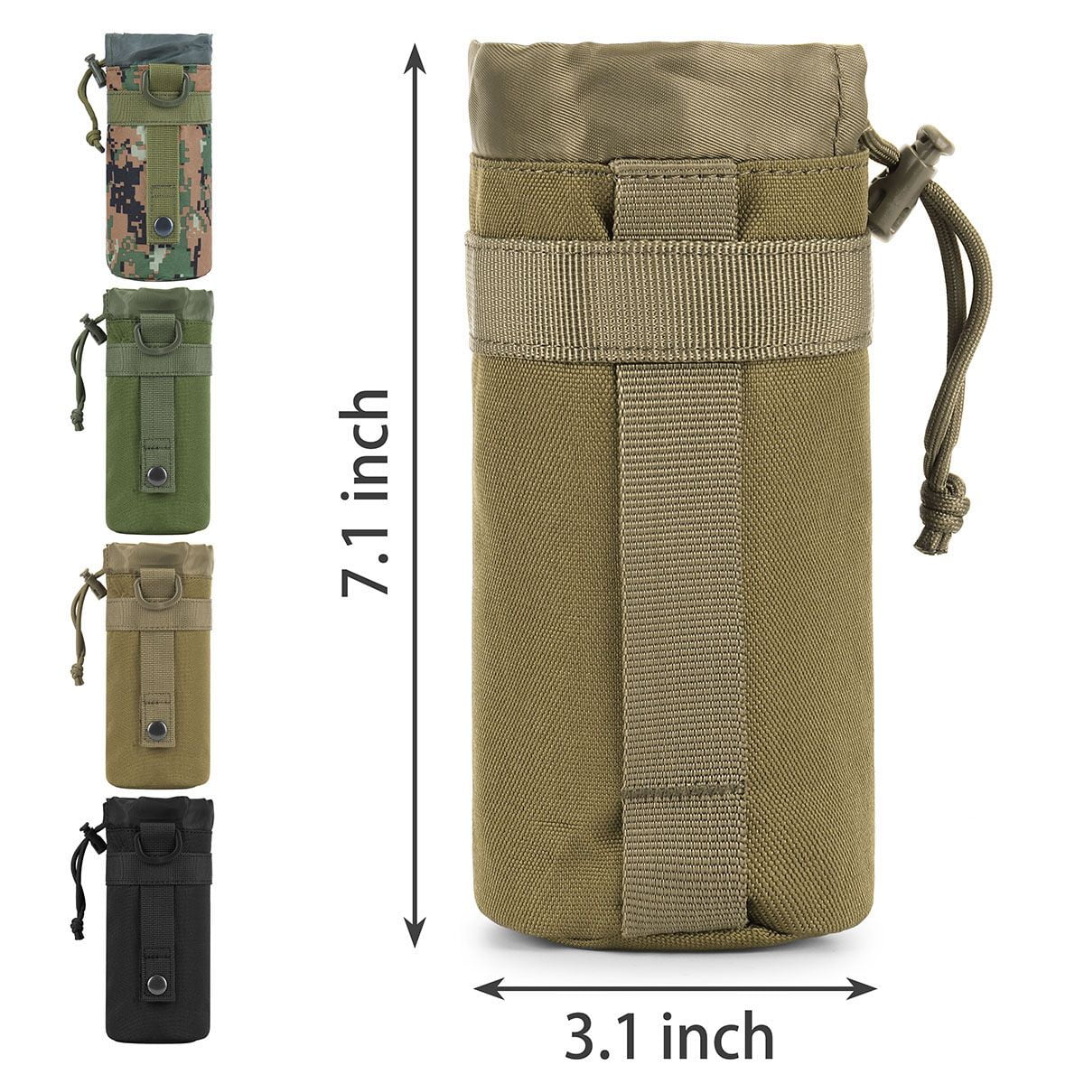 MEQI MOLLE Water Bottle Holder – Wasserabweisende Trinkflaschenhalter Für Rucksack & Gürtel