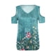 thumbnail image 3 of Pntutb Blusa de verano para mujer Camiseta casual Linda Hombro frío Manga corta Cuello en V tops Pntutb Pntutb-3423, 3 of 5