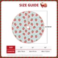 thumbnail image 3 of Daiia Hand Drawn Strawberry Drawing Merry Christmas Tree Skirt , Xmas Large Lace-up Tree Skirt, Santa Snowflakes Rustic Home Decorations New Year Party Farmhouse Decor-36", 3 of 7