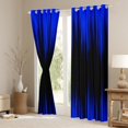 thumbnail image 3 of Abstract Ombre Curtains 30%-50% Blackout Royal Blue Black Curtains & Drapes Bedroom,Gradient Geometry Striped Window Curtains,Geometric Stripes Window Treatments, 3 of 6