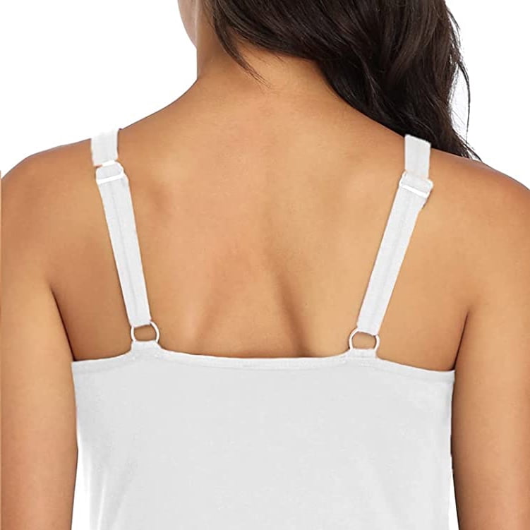 ATTRACO Women's Cotton Camisole Shelf Bra Spaghetti Straps Tank Top