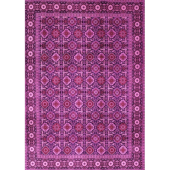 Ahgly Company Indoor Rectangle Persian Pink Traditional Area Rugs, 5' x 8'